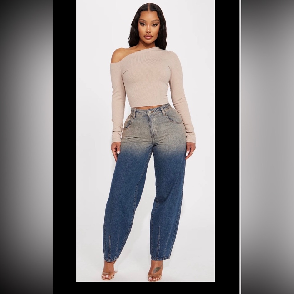 Fashion Nova Done and Dusted Ombre  Jeans Size 11